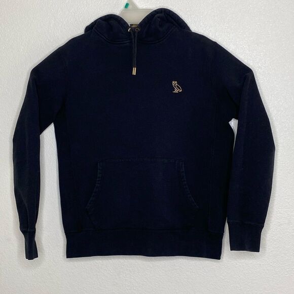 DRAKE OVO October’s Very Own Black Super Thick Pullover Hoodie with Owl Logo M - Picture 1 of 6